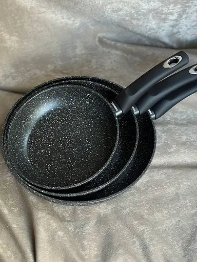 Набір сковорідок Edenberg EB-4115 3 шт чорний - фото 3