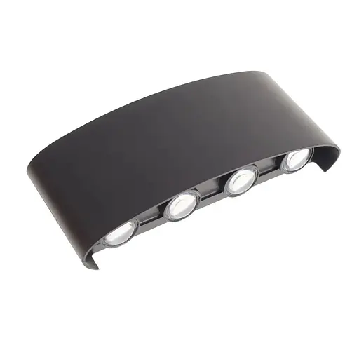 Подсветка Brille AL-264/8х1W NW LED IP65 BK