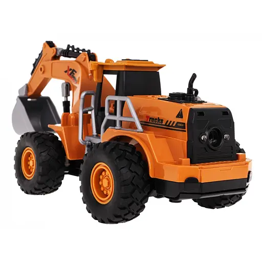 Экскаватор Ramiz с дистанционным освещением и функцией дыма желтый MDP268-1A - фото 4