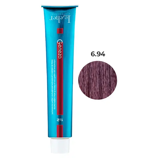 Профессиональная стойкая аммиачная крем-краска для волос Le Cher Geneza 6.94 (6BV) Молочный шоколад 100 мл - фото 1