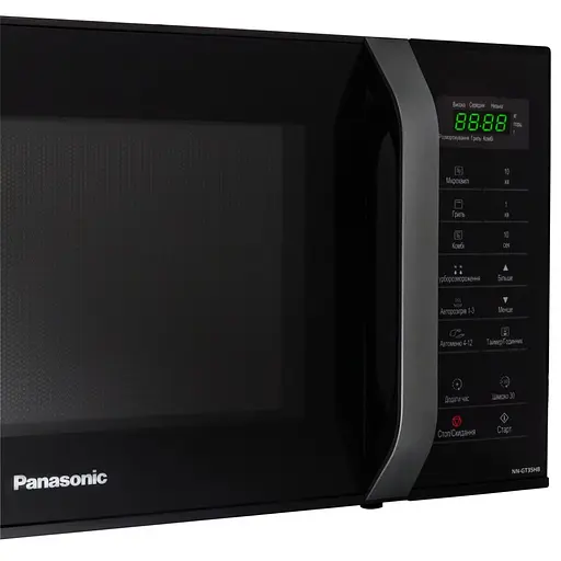 Мікрохвильова піч Panasonic 23л 800Вт гриль дисплей чорний - фото 2