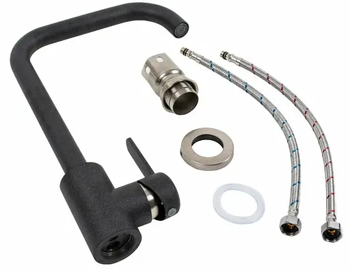 Змішувач для кухні Platinum KT 11 (3008B-FH) Карбон (SP000041087) - фото 2