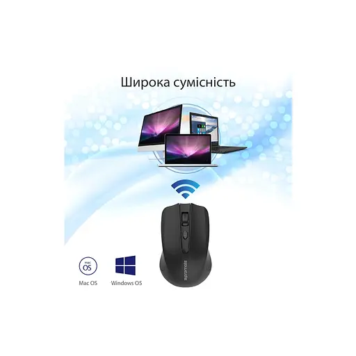 Мишка Promate Clix-8 Wireless Black (clix-8.black) - фото 7