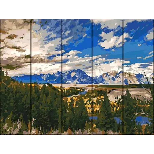Картина за номерами на дереві Горі ArtStory 30х40 см кольорова 000221571