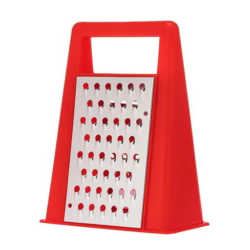 Тертка конус для овочів та фруктів 2-стороння з нержавіючої сталі у пластиковому корпусі (висота 19 см), Kitchette 84008 - фото 1