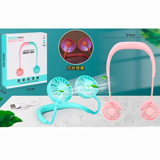 Вентилятор на шею, 29x21 см, 3 режима, аккумулятор - фото 2