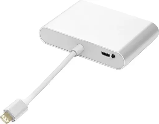 Переходник PowerPlant Lightning (M) to HDMI, VGA, 3,5 мм (F) (CA911929) - фото 2