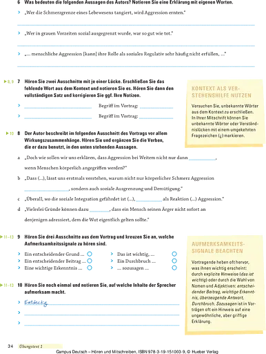 Campus Deutsch. Hören und Mitschreiben mit Audio-CD - фото 9