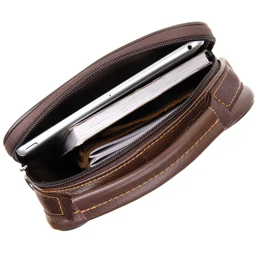 Чоловік шкіряний месенджер Vintage 20х25х6 см sum0013974 - фото 4