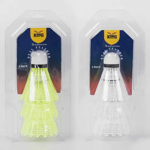 Воланчик для бадмінтону, 3 шт. (В асортименті) - фото 2