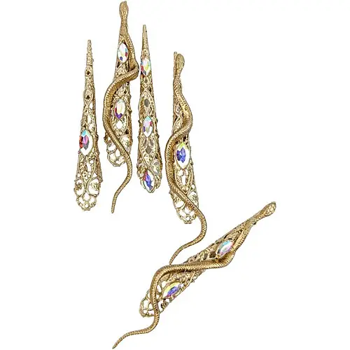 Когти в камнях со змейками, в наборе 5 шт - фото 3