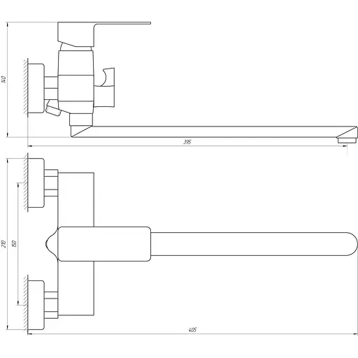 Смеситель для ванны DOMINO MALIBU DMM-208 - фото 4
