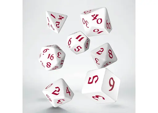 Набір кубиків Classic Runic White & red Dice Set , 7 шт. (SCLR04) - фото 2