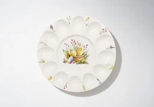 Блюдо порцелянове для 12 яєць та паски BonaDi Easter Melody 27 см (K237) - фото 2