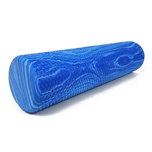Массажный ролик EasyFit Foam Roller 45 см Синий-голубой (EF-2031-Bl) - фото 1