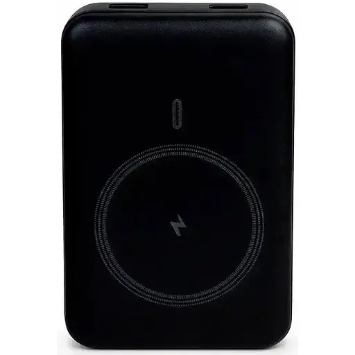 Магнітний повербанк King Power WPG-207 20000 мАг швидке заряджання 22,5 Вт, бездротова 15 Вт MagSafe Чорний - фото 1