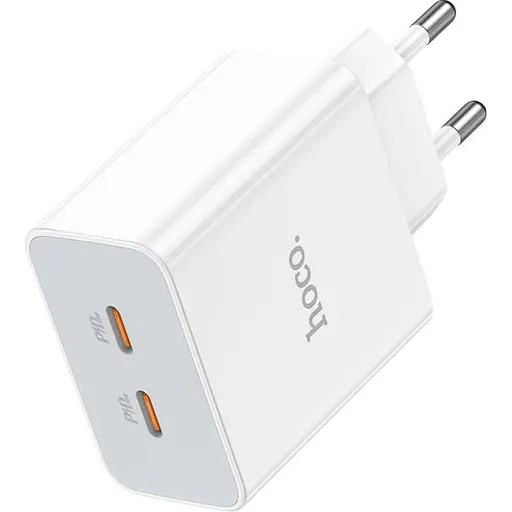 Сетевое зарядное устройство Hoco C108A Leader 35W White (784438) [125142] - фото 5