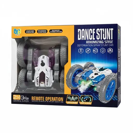 Радиоуправляемая трюковая машина DH 666-78-03, 360°, парогенератор, оборот, акум. 3.7V, пульт 2.4GHz, Фиолетовая - фото 2