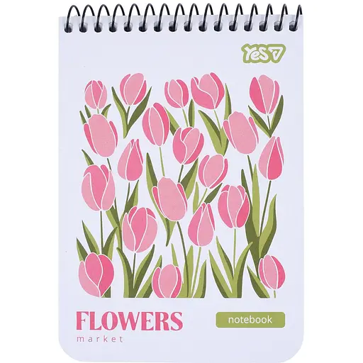 Зошит для записів Yes  Flowers А6 в клітинку 80 аркушів (152293)