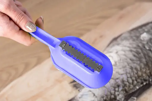 Рибочищення пластикове з контейнером 20 см, Kitchette Синій 85600 - фото 4