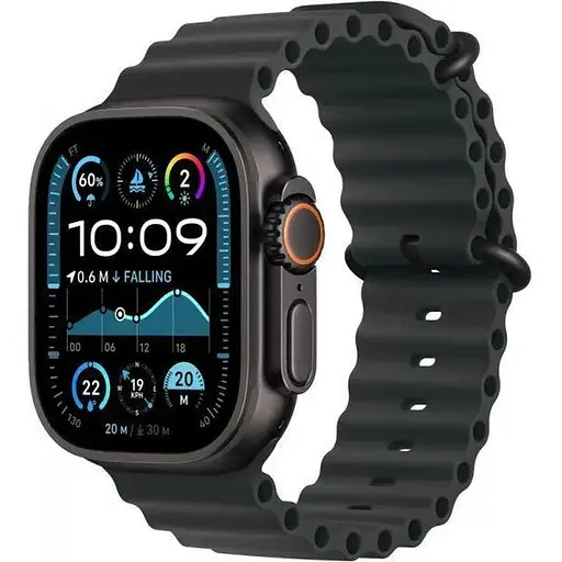 Смарт-часы Apple Watch Ultra 2 GPS + Cellular 49mm Black Titanium Case w. Black Ocean Band MX4P3