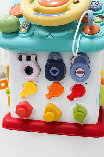 Бізіборд-будиночок 62638 "WToys" Розвиваючий ігровий центр з озвученням українською мовою - фото 3