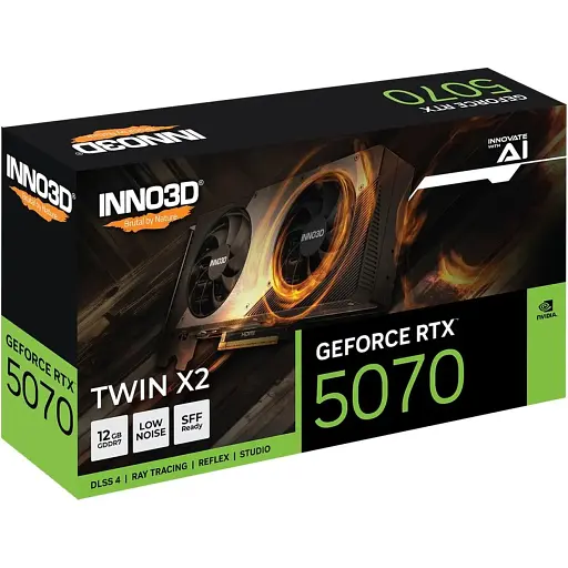 Відеокарта Inno3D GeForce RTX 5070 Twin X2 12G (N50702-12D7-195064N) UA [135645] - фото 10