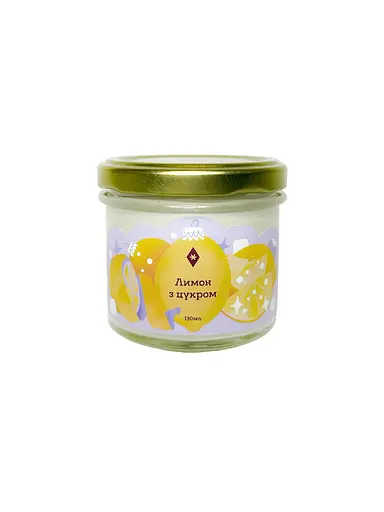 Свічка Лимон з цукром 130 мл 15 год  - фото 1