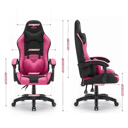 Компьютерное кресло Hell's Rainbow Black тканина - фото 10