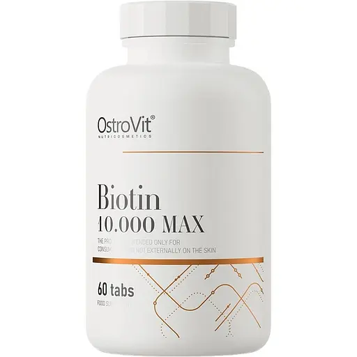 Вітамін OstroVit Biotin 10.000 MAX 60 таблеток - фото 1