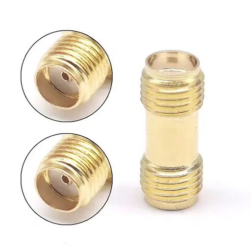 SMA переходник с SMA female на SMA female без штырьков с 2-х сторон (100852)