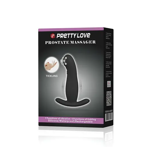 Стимулятор простати Pretty Love Prostate Massager, 12.7 см чорний - фото 9