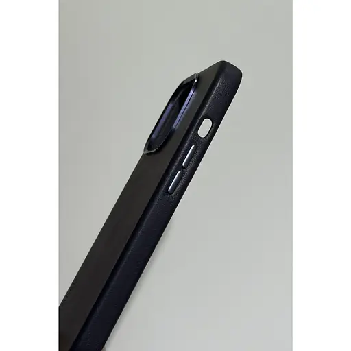 Оригинальный противоударный кожаный чехол Decoded Leather Case MagSafe для iPhone 13 Pro (6.1") Matt Navy Blue - фото 5