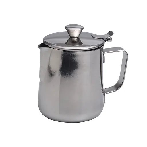 Молочник із нержавіючої сталі з кришкою KM 4385 – 350 мл, Kamille Сріблястий 87475 - фото 4