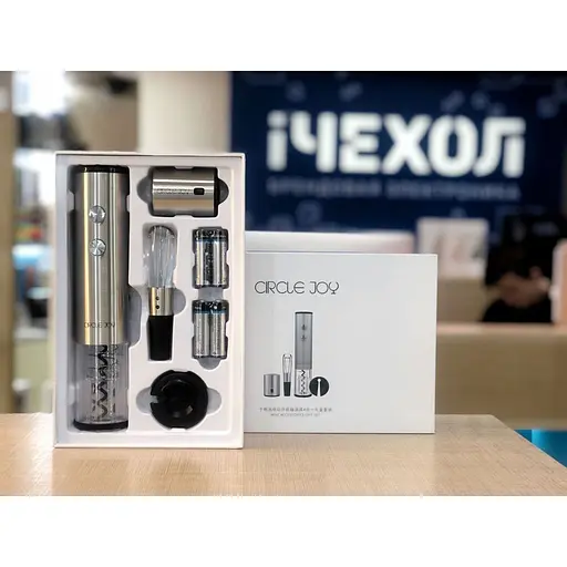 Винный набор Circle Joy Decanter Aerator + Wine Stopper + Bottle Opener - фото 5