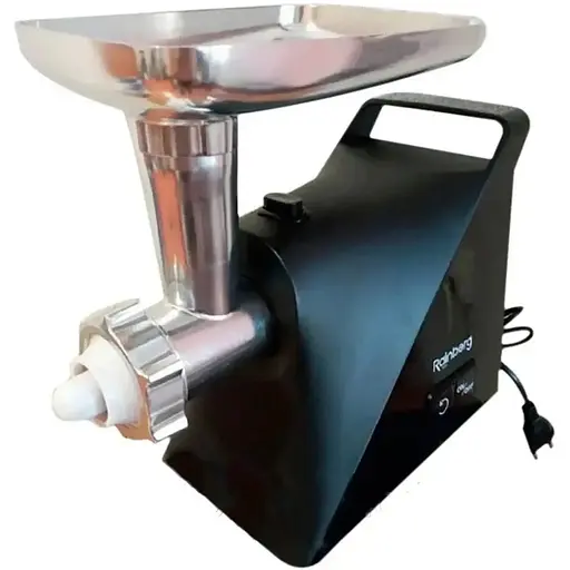 Мясорубка электрическая Rainberg RB-679 для мяса томатов 3000Вт бытовая электромясорубка для дома Черная - фото 1