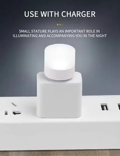 Портативна USB світлодіодна лампа-нічник із білим (6500К) світлом, працює від Power Bank, та ін. ґаджетів 5В - фото 8