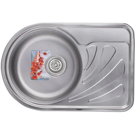 Мойка кухонная HAIBA 67x44 decor (HB0557) - фото 1