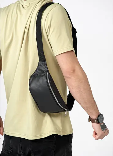 Чоловіча сумка на пояс (бананка) Sambag 30,5х14 см 000148032 - фото 8