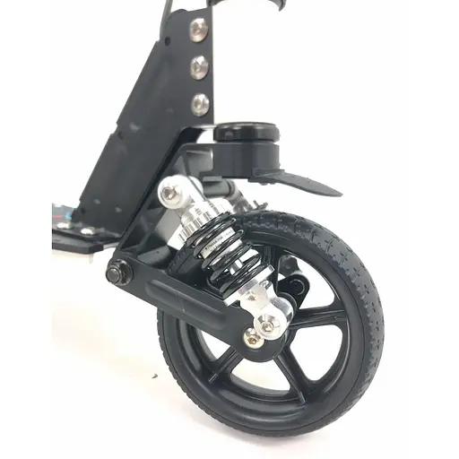 Детский Электросамокат E-Scooter ES3 LED + амортизатор Белый - фото 5