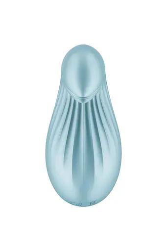 Вібратор Satisfyer Dipping Delight 9 см блакитний - фото 4