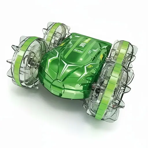 Радиоуправляемая машина-амфибия DH 666-91 B-1-01, 360°, акум. 3.7V, браслет 2.4GHz, влагозащита, перевертыш, Зеленая