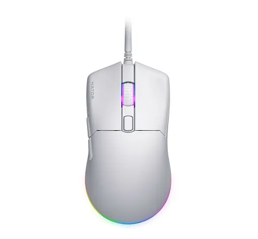 Игровая мышь HATOR HTM-611 Pulsar3 USB ESports Gaming 12000dpi 35G White - фото 1