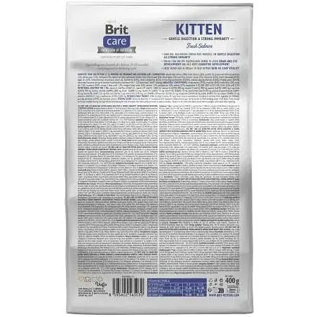 Сухий корм Brit Care Cat by Nutrition Kitten Gentle Digestion Immunity для котят с лососем 400 г - фото 3