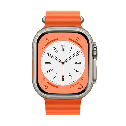 Ремінець силіконовий Hoco iWatch WA12 marine double buckle 38/ 40/ 41 mm помаранчевий - фото 4