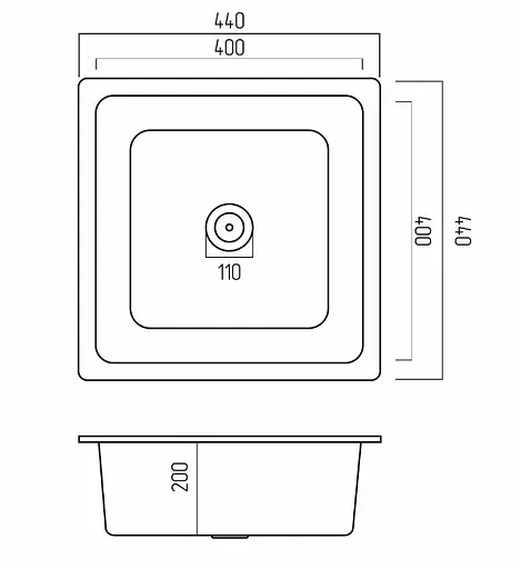 Кухонна мийка Platinum 4040 RUBA (SP000040840) - фото 8