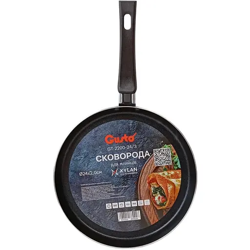 Сковорода для блинов Gusto GT-2200-24/3, 24 см (86992)