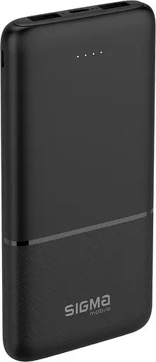 Портативная батарея Sigma X-power SI10A1Q 10000 mAh внешний акб с черным дисплеем - фото 3