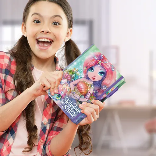 Блокнот черные листы Делюкс Коралия Nebulous Stars 11583-3 с ручкой - фото 3