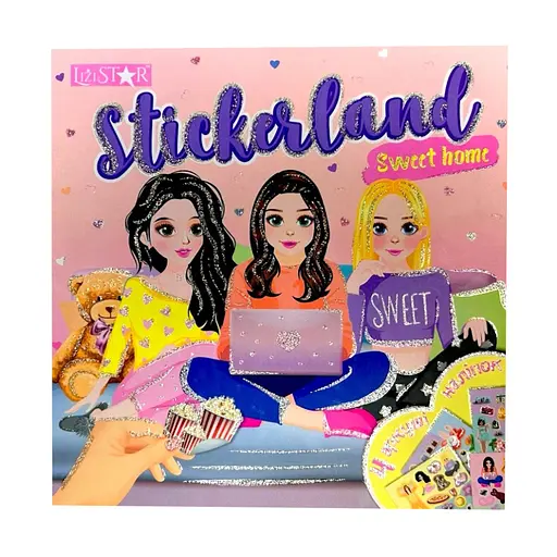 Детская книжечка с наклейками "Sweet Home" Апельсин РМ-87-01 - фото 1